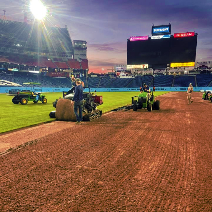 SportsTurf Solutions working the Titans NFL Stadium in Nashville TN